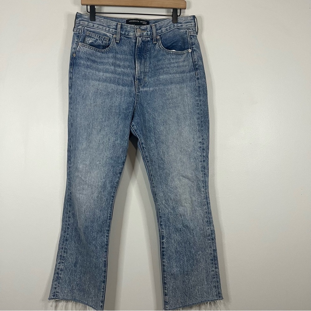 Veronica beard carly kick flare high rise jeans size 29 - Picture 3 of 11